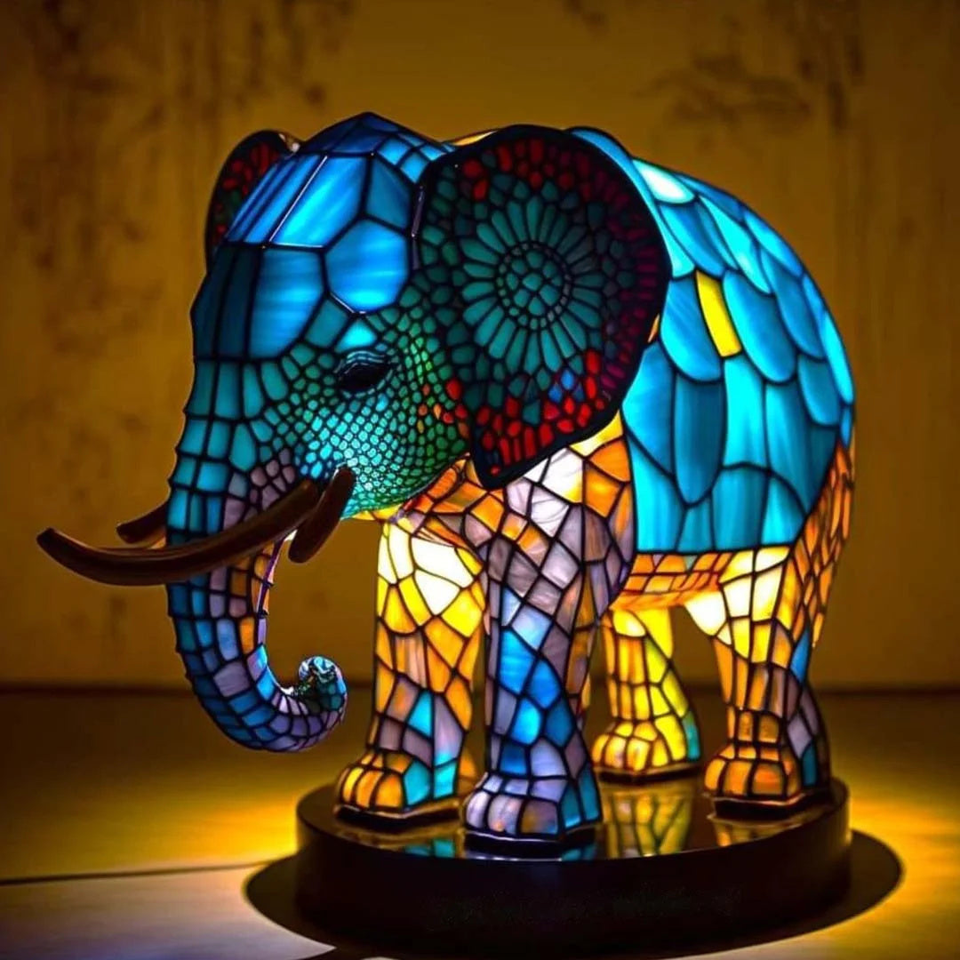 Lampe décorative en verre coloré – éclairage d’ambiance doux