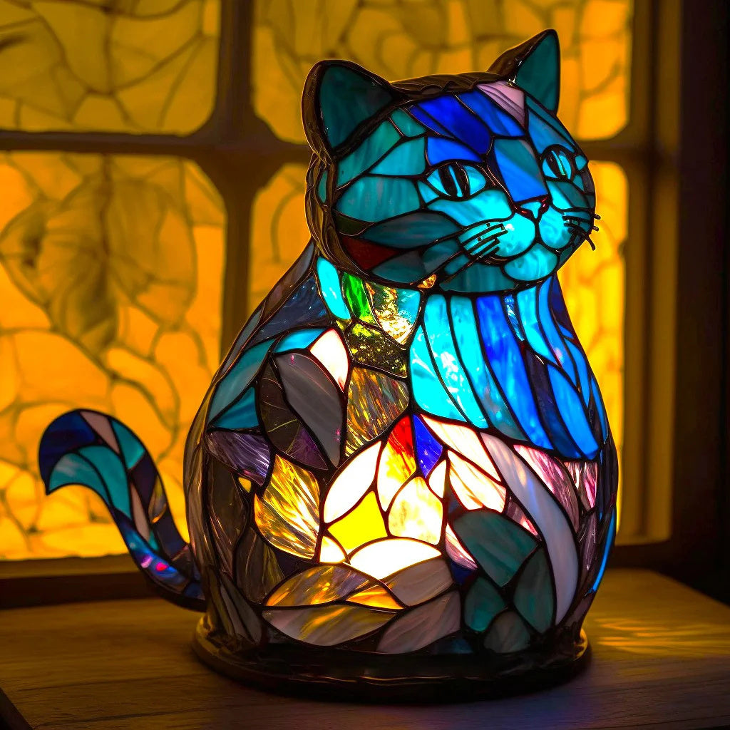 Lampe décorative en verre coloré – éclairage d’ambiance doux