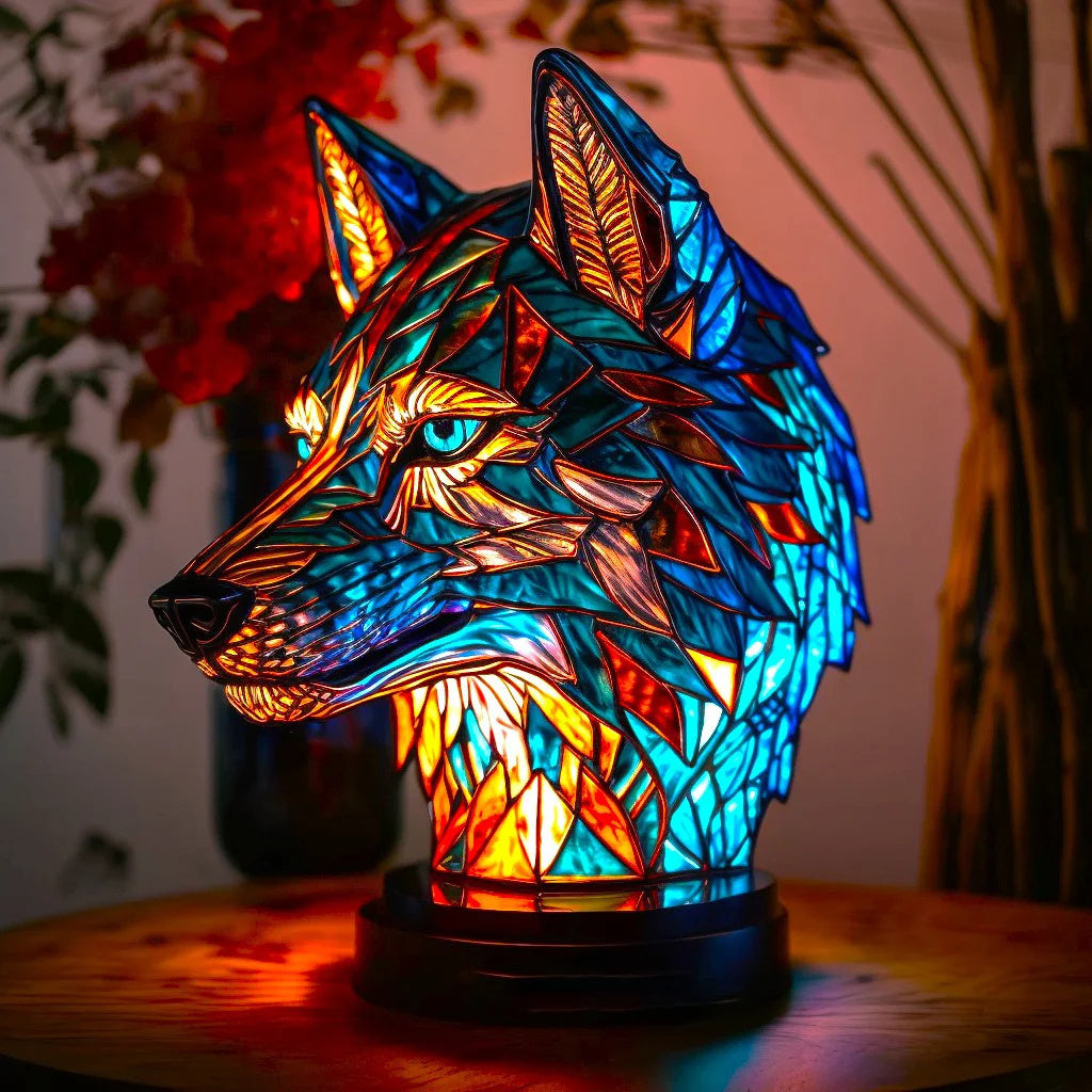 Lampe décorative en verre coloré – éclairage d’ambiance doux