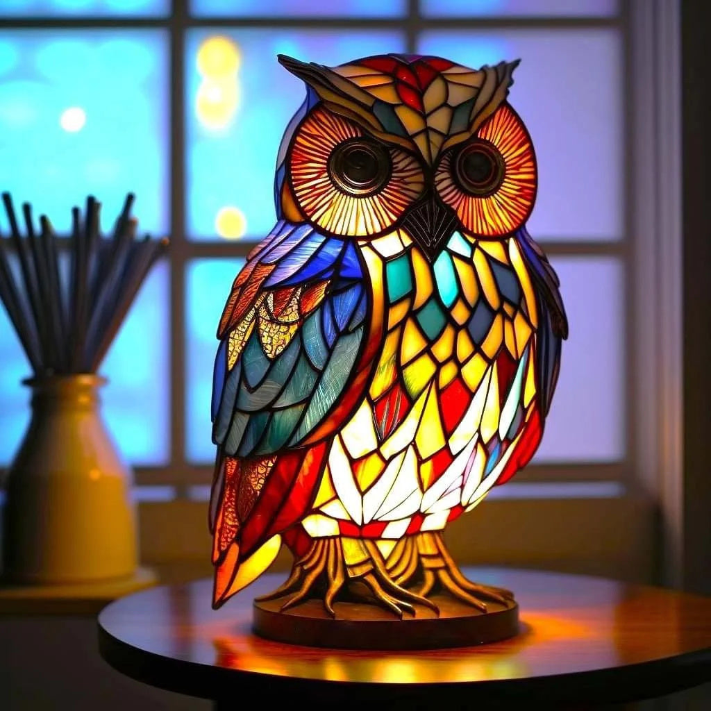 Lampe décorative en verre coloré – éclairage d’ambiance doux
